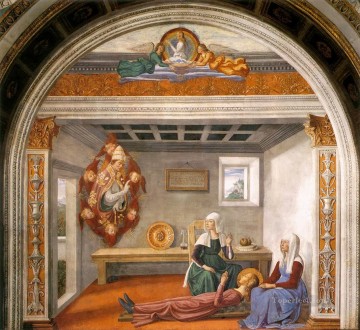  Anuncio Arte - Anuncio de la muerte de Santa Fina Renacimiento Florencia Domenico Ghirlandaio